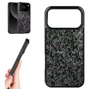 Generico Forged Carbon Fiber Phone Case for Iphone 17 Pro Max, Carbon Fiber Phone Case for Iphone 17 Pro, Support Wireless Charging, Magnetic All-Inclusive Protective Anti-Fall Case (17,Green)