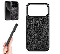 Generico Forged Carbon Fiber Phone Case for Iphone 17 Pro Max, Carbon Fiber Phone Case for Iphone 17 Pro, Support Wireless Charging, Magnetic All-Inclusive Protective Anti-Fall Case (17,Black)