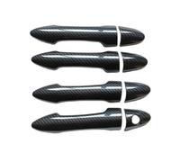 Generico Forma decorativa Per Kia Per Picanto Per Morning 2012 2013-2016 Rivestimento Maniglia Portiera Auto In Plastica Imitazione Fibra Di Carbonio
