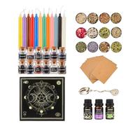 Generico Forniture per Altare Wiccan - Set Completo di Stregoneria, Rituali, Strumenti per La Pratica Spirituale | Kit di Forniture per Streghe Facile da Usare con Guida di Istruzioni per Amic