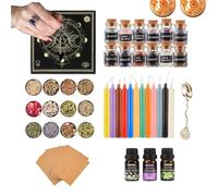 Generico Forniture per Streghe: Kit Spirituale Completo, Strumenti magici | Set Wiccan con Guida illustrata per rituali, Meditazione, Decorazioni per la casa e Doni spirituali