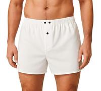 Generico Forte - 6 Boxer Uomo Cotone 100 per Cento in Tessuto Popeline Made in Italy, Colore Bianco, Mutande Uomo Cotone, Taglie dalla S alla 5XL Intimo Uomo Cotone, Underwear (XL)