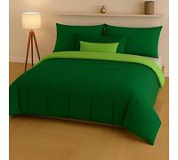 Generico FORTE - Piumone Letto Singolo Double Face, Trapunta Singola Pesante 300gr/m² Realizzata in Microfibra Morbida e Accogliente, Trapunta Invernale (Verde)