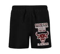 Generico Forza Vecchio Cuore Granata Costume Nero Personalizzato con Nome Idea Regalo Compleanno Estate Piscina Vacanze Mare papà Tifosi Toro Torino Squadra del Cuore 1906