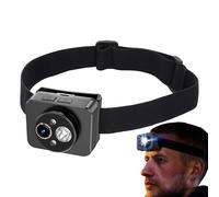 Generico Fotocamera Da Testa | Telecamera Montata Sulla Testa Con Luce | Elettronica Portatile Antiscivolo Per Corsa Viaggio Avventura
