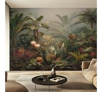 Generico Fotomurali Carta da Parati Giungla Tropical, Carta da Parati Camera da Letto Foresta Pluviale Tropicale Soggiorno Decorazioni Parete Tessuto Non Tessuto 150x105 W38