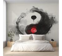 Generico Fotomurali Carta da Parati Yin Yang, Carta da Parati Camera da Letto Pettegolezzo Tai Chi Asiatico Soggiorno Decorazioni Parete Tessuto Non Tessuto 150x105 W&97