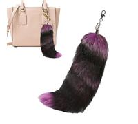 Generico Fox Tail Keychain - Tail Key Chain, Creative Tails Key Chain, Stylish Bag Charm Pendant | Animal Tails Keychain Bag Charm Pendant Furry For Keys Cars Backpacks