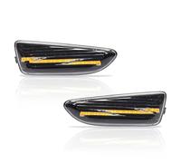 Generico Frecce Auto 2PCS Per Buick Per Excelle 2015 2016 2017 2018 2019 2020 Led Indicatore Laterale Disabilita Luce Segnale Lampeggiante Indicatori di direzione(Clean lens Amber)