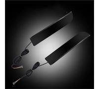 Generico Frecce Auto Per Lancer Per Evolution X Per Outlander LED Rosso Paraurti Riflettore Luci Freno Fanale Posteriore Indicatori Direzione 12V Indicatori di direzione(Smoked Lens)