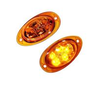 Generico Frecce Laterali Assemblaggi indicatori direzione laterali per camion cabina anteriore LED completi per semi-camion Cascadia 2008-2017 Indicatore Laterale(Amber Lens)