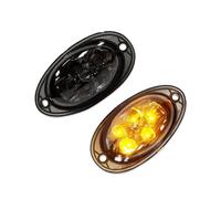Generico Frecce Laterali Assemblaggi indicatori direzione laterali per camion cabina anteriore LED completi per semi-camion Cascadia 2008-2017 Indicatore Laterale(Smoked Lens)