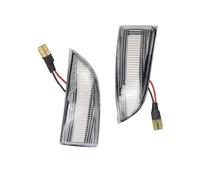 Generico Frecce Laterali Indicatore LED direzione Luce specchietto retrovisore laterale Per Megane MK3 Per Laguna III Per Scenic Per Fluence Per Latitude Indicatore Laterale(Crystal-Yellow)