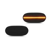 Generico Frecce Laterali Per VW Per Crafter 2E 2F 2006-2016 LED Lampada ingombro Canbus Luce posizione Indicatori laterali direzione Led-Faro Profondità(A Smoked Lens)