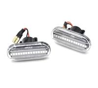 Generico Freccia Laterale Auto Per Dacia Per Duster Per Dokker Per Lodgy | Ripetitore freccia laterale LED sequenziale dinamico, Plug & Play, sostituzione diretta(Crystal white)