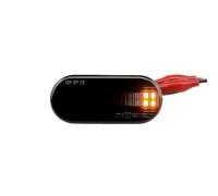 Generico Freccia Laterale Auto Per Ford Per Fiesta Per Focus Per MK2 Per C-Max Per Fusion Per Galaxy Luce di posizione laterale a LED dinamica 4M5A13K309AA(Dynamic Smoked Black)