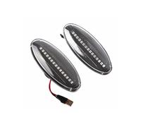 Generico Freccia Specchietto Retrovisore Luci Di Segnalazione Laterali Dinamiche A LED Per NP300 Per Navara D22 Per Frontier Per Fiera Per Terrano 1998-2005(Crystal White)