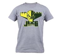 Generico FRECS T-Shirt Uomo Bambino Ragazzo Jeeg Robot Hiroshi Shiba Cartoni Anni 80... (IT, Testo, M, Regular, Regular, Grigio)