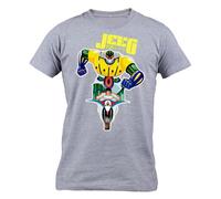Generico FRECS T-Shirt Uomo Bambino Ragazzo Jeeg Robot Hiroshi Shiba Cartoni Anni 80.. (IT, Testo, M, Regular, Regular, Grigio)
