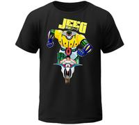 Generico FRECS T-Shirt Uomo Bambino Ragazzo Jeeg Robot Hiroshi Shiba Cartoni Anni 80.. (IT, Testo, XL, Regular, Regular, Nero)