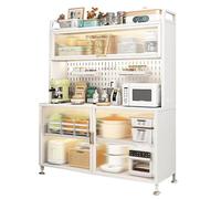 Generico Freestanding Kitchen Shelf, 5-Tier Storage Rack for Bakers, Ideal for Spices, Pots, Pans, and Microwave Oven