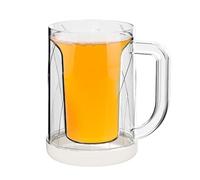 Generico Freezable Beer Mug - Double-Walled Ice Cup With Ergonomic Handle