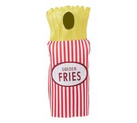 Generico French Fries, Fast Food, 35.43in Humorous Party, Soft Breathable Material, Adjustable Secure Fit for Festivals, Stage Shows, Cosplay Gatherings, Holiday Celebrations, Photo Booths