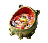 Generico Frog Candy Dish -Cute Ceramic Large-Mouthed Decorative Frog Holder | Halloween Serving Dishes for Fall Autumn Kitchen Table Desk Office Entryway Porch Living Room
