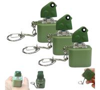 Generico Frog Croaking Fidget Toy, Adults Keyboard Clicker Frog Fidget Toys-Fun Rechargeable Keychain with Colorful Lights, Stress Relief (3 Pcs)
