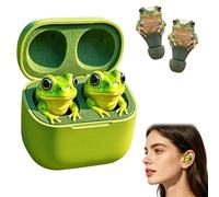 Generico Frog Earbuds, Cute Animal Shaped Bluetooth Earbuds with Charging Case, Wireless in Ear Headphones with Deep Bass,Noise Reduction,Waterproof For Travel and Daily Use