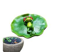 Genérico Frog Sculpture | Yard Ornament Outdoor Statue Frog Sculptures Decorations,Exquisite Cute Frog Resin Statue Frog Figurine Lawn Decoration for Desk Shelf Living Room Ponds