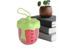 Generico Fruit Container - 600ml Portable Strainer Box With Lid And Fork