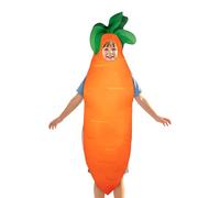 Generico Fruit Costume Carrot - Bright Orange Bodysuit, Fun Vegetable, | Cosplay CostumeFruit Costume Carrot Shape Role Play Outfit Gathering School Event Cosplay Activity Stage Performance Party