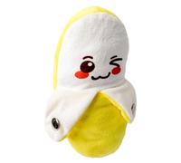 Generico Fruit Sensory Musical Toy - 21cm Banana Plush | Plush & Electronic Components, Touch Activated Sound Crinkly Textures Interactive Educational Play Stroller Car Rides Nursery Couch Stuffed
