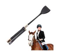Generico Frusta da Equitazione con Impugnatura Antiscivolo, Frusta da Cavallo in Pelle PU Antiscivolo, puntatore for sculacciate for la Sicurezza all'aperto e for l'equitazione(30CM)