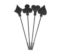 Generico Frusta da Equitazione in Pelle PU con pagaia Fusta Lash for addestramento Cavalli, for alleviare Il Dolore, frustino da Equitazione(4pcs/Set)