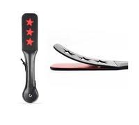 Generico Frusta da Equitazione, Resistente, for addestramento equestre, in Pelle PU, Antiscivolo, con Manico(Star)