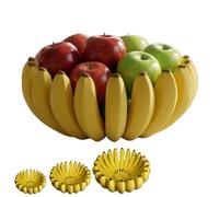 Generico Fruttiera stampata a forma di casco di banane per tavolo da cucina (#25cm,ABS)