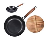 Genérico Frying Pan - Iron 28 x 7,3 cm | Saute Cooking Skillet Cookware | Durable Heat Even Pan For Home Kitchen, Restaurant, Indoor, Outdoor, Picnic, Grilling, And Barbecue Use