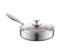 Generico Frying Pan - Titanium | Folding Grill Pan | Aluminium Frying Pań for a durable titanium construction that resists scratches and gives heat resistence