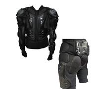 Generico Full Body Armour Schutzjacke PRO Street Sport Motocross ATV MTB Racing Shirt Jacke - Erwachsene Brust Rücken Schutz Hose enthalten