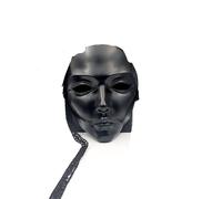 Generico Full Face Masquerade Mask - Halloween Hip Hop Dance Costume Prop in Black/White/Silver (Performance Ready)(1pc Gold)