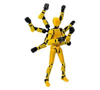 Generico Full Joint Figure, Robotic Cartoon Model, Movable Body Toy, Adjustable Joint Character, for Desktop Decor Desk Dining Table Display Collectible Play Use Stress Relief Entertainment Creative