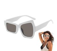 Generico Fun Sunglasses, Eyebrow Raising Irregular Shades Outdoor Use, 5.75x1.97 inches, Stylish Sun Glasses Fishing, Driving, Cycling, Unique Eyewear for Summer Parties, Travel, Fashion