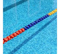 Generico Fune Galleggiante di Sicurezza Extra Lunga per Piscine interrate/Fuori Terra, Kit divisorio per Allenamento/Competizione di Nuoto con 2 Ganci, Diametro 11 cm, Resistente e Facile da Usare