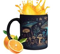 Genérico Funghi Che Cambiano Colore - Caffè In Ceramica 12 Oz, Bicchieri Con Stampa Di Cioccolato Caldo, Divertente E Novità | Regalo Unico Per Gli Amanti Dei Funghi, Donne, Uomo