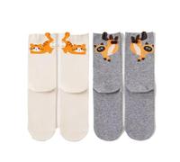 Generico Funny and Cutes Cat Socks with Balls,Cute Cotton Novelty Funny Animal Fun Crew Socks, Cute Cat Socks for Women (2pcs+c,Taglia unica)