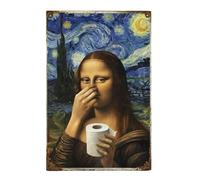 Generico Funny Bathroom Decor - Amusing Humorous Bathrooms Metal | Pinching Nose Restroom Decorations | Amusing Metal Art Wall Decor For Home Apartment Hotel Gym Bathroom Restroom Washroom