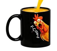 Generico Funny Chick Shaped Ceramic Coffee Mug | 350ml Capacity, 9.5x8x8cm, 390g | Novelty Tea Cup For Men & Women | Office & Home Gift