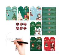 Genérico Funny Christmas Cards | 6 pezzi Holiday Assorted Designs Card Greeting With Envelopes For Women Boys Girls Grandma Home Office School Stocking Stuffers New Year